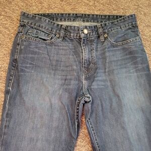 American Eagle Outfitters Blue Relaxed Jeans with Natural Fading